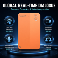 Dispositif de traduction vocale intelligent IA avec carte de visite NFC, traduction hors ligne, enregistrement de réunion, interprétation simultanée