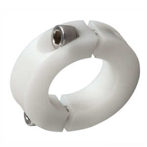Collier de fixation d'arbre à deux pièces en plastique POM <span class=keywords><strong>blanc</strong></span> usiné CNC de bonne qualité avec votre logo - Product Image 6