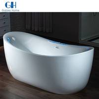 Baignoire autoportante à bulles à jet d'air design 2 personnes en acrylique fonctionnel Hydro Spa Massage Whirlpool