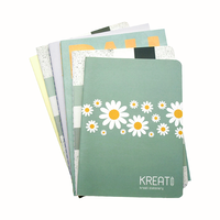 Carnet de planification quotidienne élégant et chic, écologique, avec reliure cousue, formats A4/A5/A6, 50 feuilles, ouverture à plat pour des notes impeccables
