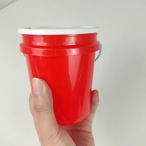 Balde Pequeno de Plástico Reciclável de Alta Qualidade com Tampa e Alça 400ML para Tinta - Product Image 5