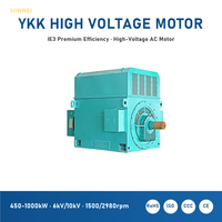 Moteur à induction moyenne tension haute efficacité 6kV-10kV 450kW 630kW 710kW 800kW pour système d'entraînement de ventilateur de tirage forcé de chaudière de centrale électrique