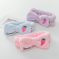 Serre-têtes élastiques en gros, motif dessin animé mignon, couleur bonbon, pour femmes, bandeaux amusants et créatifs pour spa, yoga, sport et douche