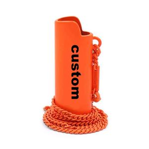 Étui en alliage métallique en gros avec longue chaîne pour briquets <span class=keywords><strong>J3</strong></span>, étui porte-briquet avec collier personnalisé - Product Image 1