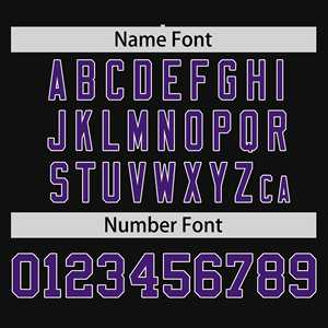 Maillot de softball personnalisé noir à rayures violet-rose, manches raglan, authentique, à deux boutons - Product Image 3