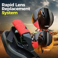 Lunettes de moto tendance Las Vegas Reno Nevada 1000 Mile Edition, protection UV400, verres anti-buée, sangle réglable pour