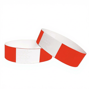 Bracelets en papier imprimés jetables et imperméables avec personnalisation de marque pour cadeaux originaux, adaptés aux événements festifs - Product Image 1