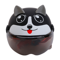 Nouveau style PP PC casques de sécurité de moto pour enfants doublure amovible demi-visage moto modulaire Scooter casque été cyclisme