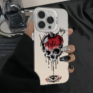 เคสโทรศัพท์มือถือลายหัวกะโหลกสยองขวัญ พิมพ์ UV แบบกำหนดเองจากโรงงาน OEM สำหรับ iPhone 11 12 13 14 15 16 17 pro max  ฝาหลังแข็งป้องกันอย่างดี - Product Image 5