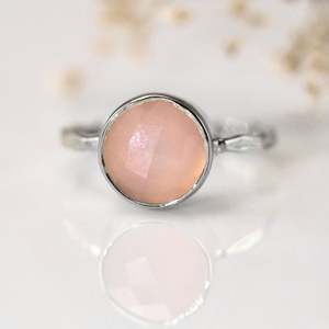 92.5เงินสเตอร์ลิงสีทองแหวนพลอยพลอยสีชมพูเจียระไนแบบเหลี่ยมเพชรพลอยธรรมชาติสีชมพู - Product Image 2