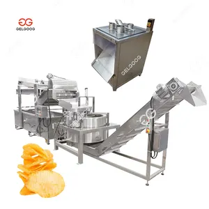 Fully Automatic French Fries Production Line Lays Potato Chips Make Machine Price