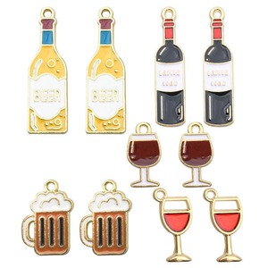 Accessoires de mode mignons en alliage de zinc, pendentifs araignée, citrouille, fantôme, breloques pour verres à vin, marqueurs de verres à vin pour Halloween - Product Image 4