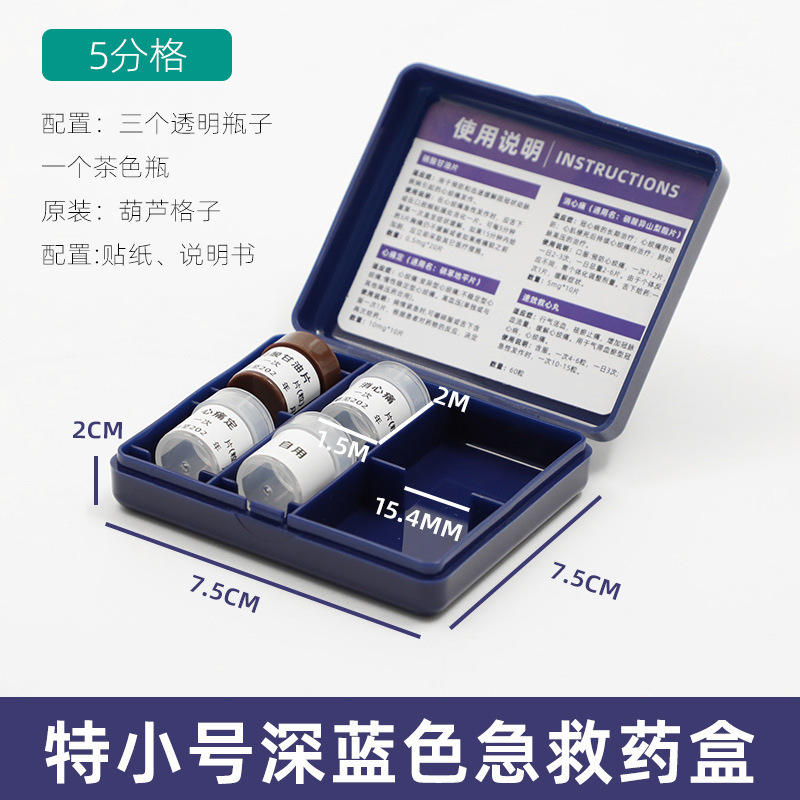 ชุดปฐมพยาบาลขนาดเล็กพิเศษ สีน้ำเงินเข้ม [ไม่รวมยา]