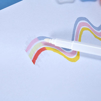 Nouveauté 2022 Stylos personnalisés Stylo magique arc-en-ciel Marqueur de couleur 3 lignes Marqueur artistique