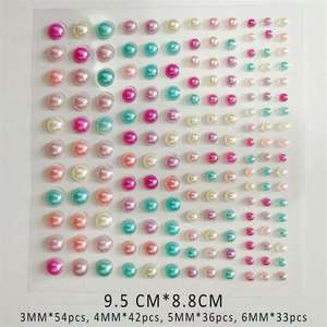 Autocollant coloré de <span class=keywords><strong>perle</strong></span> de forme ronde de bricolage pour l'artisanat de bricolage - Product Image 2