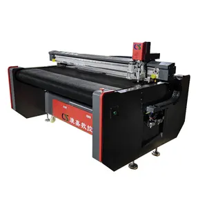 CNC mini cloth fabric vibrating knife cutting machine with automatic feeding