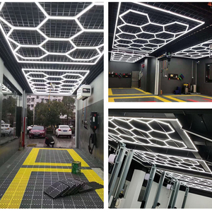 Lục giác chiếu sáng Cài đặt cho xe vẻ đẹp cửa hàng hội thảo Trần LED Đèn tổ ong với giấy chứng nhận ETL/CE 14 hệ thống lưới điện - Product Image 3