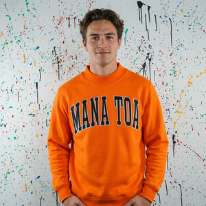 เสื้อฮู้ดดี้ผู้ชาย MANA TOA รุ่นวินเทอร์ ผ้าฝ้าย 100% สีสั่งทำได้ ปักลายแบบแอพพลิเค คอเสื้อกว้าง สไตล์วินเทจ แนวสตรีท ใช้ด้ายคุณภาพสูง - Product Image 1