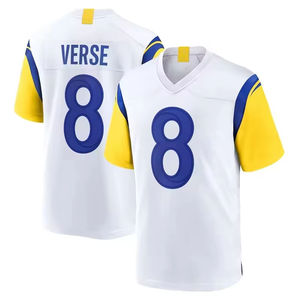 Camiseta de Fútbol Americano Cosida de Los Ángeles en Oferta, <span class=keywords><strong>Donald</strong></span> # 99 Kupp # 10 Nacua # 17 Uniformes Deportivos Personalizados, Jersey Azul y Blanco - Product Image 2