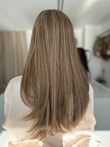 วิกผมเรีมี่สีน้ำตาลอ่อนแบบยุโรปดึงได้สองครั้งความยาวระดับไหล่วิก<span class=keywords><strong>ผม</strong></span>ลูกไม้แบบฝรั่งเศสหน้าม้าแบบ HD - Product Image 2