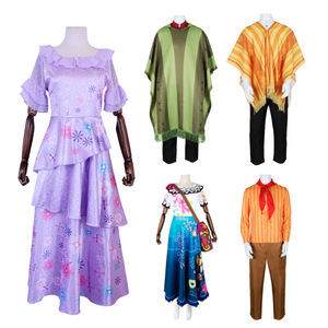 Costume da Cosplay di Encanto Mirabel Isabela Camilo Pepa, Poncho per Halloween - Product Image 1
