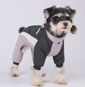 घने गर्म प्यारा कुत्ता कपास प्रिंट जैकेट वाटरप्रूफ डिजाइन के साथ - Product Image 1