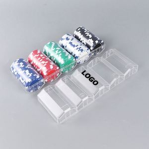 Plastic <b>Poker</b> Chips <b>Set</b> 100pcs, Multicolor Round Game Tokens for Mahjong Table Score Coins and Promotional Gifts - Product Image 1