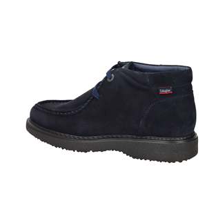 Stivaletto stringato da uomo Callaghan in camoscio blu navy, scarpa comoda per camminare - Product Image 3