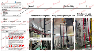 บันไดไฟเบอร์กลาสยืดหดได้ <span class=keywords><strong>KINGBRIDGE</strong></span> สีเหลือง 2 ท่อน ยาว 24 ฟุต รุ่น EN131 และ EN61478 สำหรับงานไฟฟ้า - Product Image 4