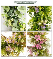 Guirlande de printemps décoration suspendue couronnes de fleurs artificielles pour guirlande de porte d'entrée pour la décoration intérieure et la célébration du Festival
