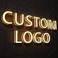 Panneau publicitaire pour porte d'entrée DakeSign, personnalisé, LED 3D, acrylique, acier inoxydable, lumineux, extérieur, bandes LED, IP65, étanche