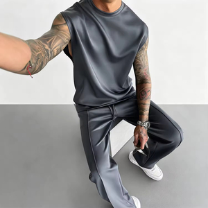 Nuovi Pantaloni Casual da <span class=keywords><strong>Uomo</strong></span> King Mcgreen Star, Moda Autunnale, Gamba Larga, Vita Media, Tinta Unita, Stile Baggy - Product Image 6