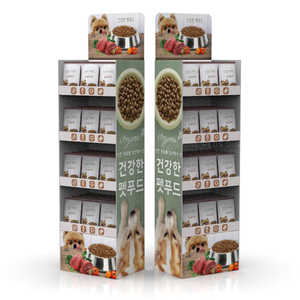 Benutzer definierte Logo Pappe Haustier Hund Zubehör Leine Kleidung Halsbänder Shop <span class=keywords><strong>Store</strong></span> Display Rack für Tierhandlung - Product Image 2
