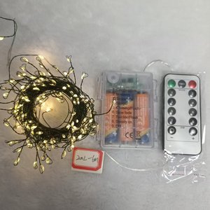 Décoration de Noël à piles, guirlande lumineuse verte, lumières de feux d'artifice, éclairage paysager étanche, lampe de feux d'artifice 200 LED pour cadeau de Noël - Product Image 4