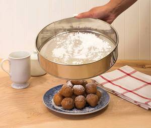 6-teiliges Set Mehlsieb Küchensieb Feinmaschiges Sieb Edelstahl Rundes Siebset zum Backen, Sieben und Pulverisieren - Product Image 4