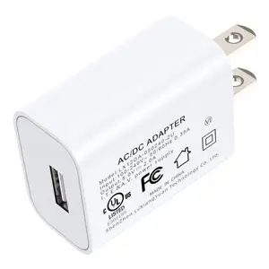 5V 2.4A DC Atacado Carregador Portátil EUA USB Wall Charger Travel Wall Lamp Bed Carregador Lateral para Celular US plug 12W