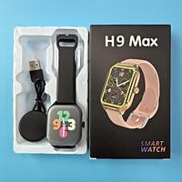 Jam Tangan Pintar H9 MAX Reloj Montre Intelligente Monitor Oksigen Darah Olahraga Pemantau Tidur Pelacak Kebugaran untuk Pria Hadiah Anak Laki-laki