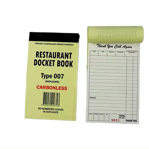 2024 mới nhất Vàng docket cuốn sách DB007 tốt bán Waiter Pads Made chất lượng các tông bù đắp sóng Hội Đồng Quản trị cho hóa đơn trình bày - Product Image 1