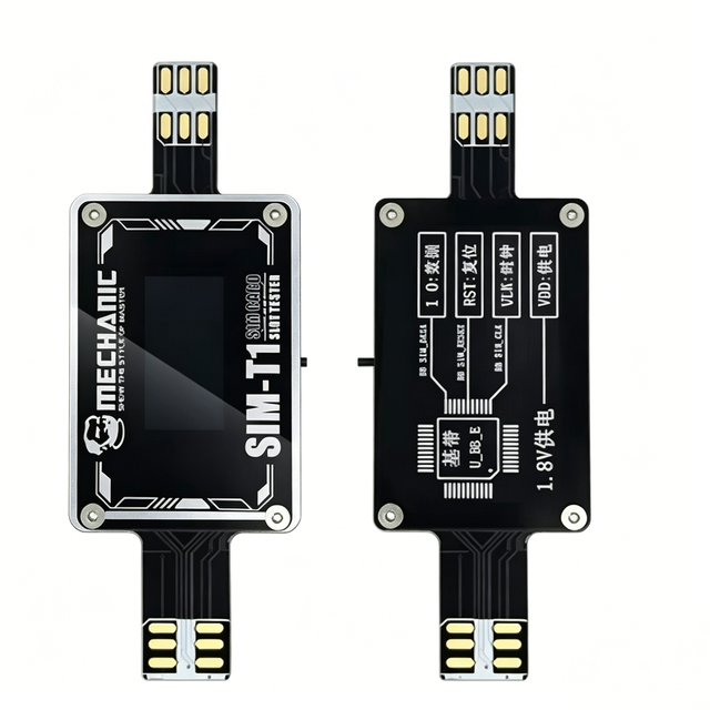 MECHANIC SIM-T1 SIM Card Slot Tester Tool Dual-SIM Detection Type-C Mobile Phone Android/iOS iPhone Repair Built-in 250mAh Made