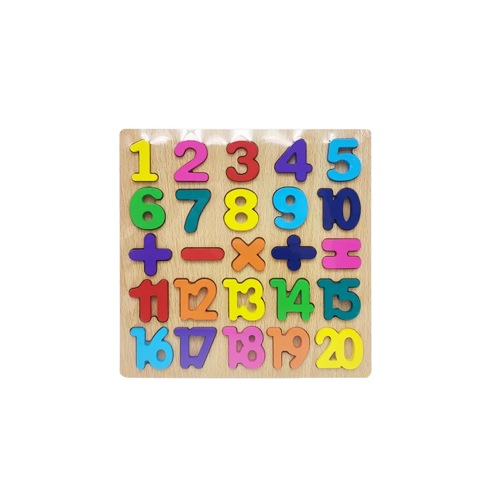 Elsas Montessori mathematisches Lernspiel zeug für Kinder Vorschule lernen Holz Digital Puzzle