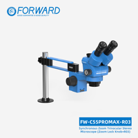 Microscope trinoculaire FORWARD FW-C55Promax-R03 Ultra HD avec zoom 55X et bras pour téléphone portable, outil de soudage de circuits imprimés