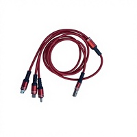Câble de charge USB super rapide 3 en 1 de 1,2 m 6A pour Micro Type C USB vers Type C Câble de charge rapide USB