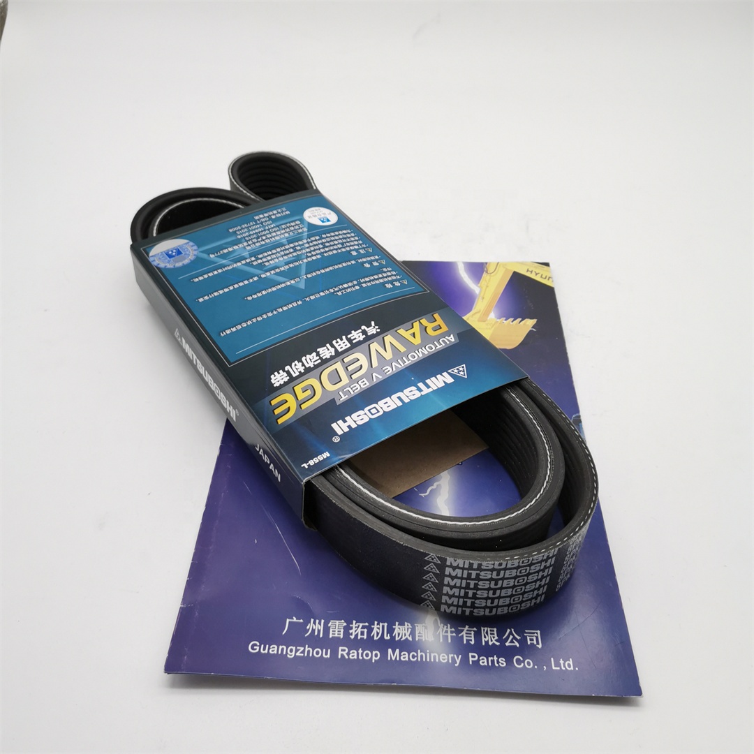 K様 Correia de ventilação da escavadeira PC200-7 8pk1600, peças do