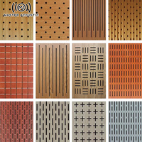 Paneles Acústicos de Madera con Diseño Moderno MJ MASTER, Perforados, Absorbentes de Sonido, Reducción de Ruido para Cine en Casa, Oficina, Gimnasio, Hotel y Salón