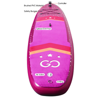 FIRSTOP Vente d'usine Planche de paddle gonflable portable, écologique, lumineuse et colorée, système à 3 ailerons, 320*76*15cm pour lacs