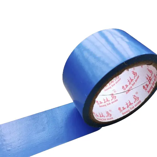 Blue 5cm PVC Warning Tape Single-Sided Pressure Sensitive Adhesive Waterproof for Printing and Stick Applications