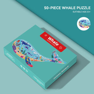 Meilleur prix, puzzle <span class=keywords><strong>de</strong></span> haute qualité, 50 pièces, motif <span class=keywords><strong>de</strong></span> baleine, puzzle éducatif magique pour enfants - Product Image 3