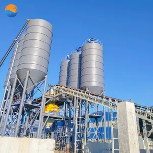 China Factory Price Bolted Vertical Steel Fly Ash Silo Storage Tanks 100Ton Cement Silo For Concrete Batch plant