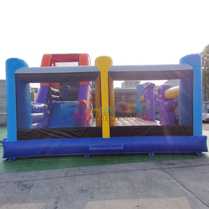 Château gonflable commercial pour enfants, avec toboggan, pour fêtes en plein air - Product Image 2