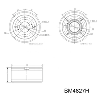 Moteur à rotor externe robuste HAITAI BM4827H 176g avec arbre creux de 6 mm pour cardans, pods UAV Lidar, plateaux tournants 3D et équipements de mouvement